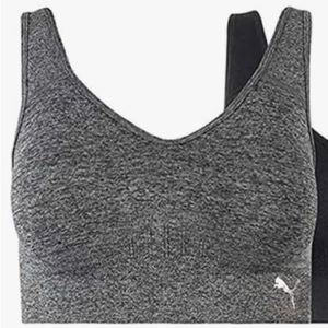 Puma gray sports bra with‎ adjustable straps size large